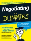 Negotiating For Dummies®